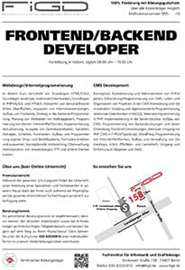 FiGD Berlin – Weiterbildung Frontend Backend Developer (Kurspaket)