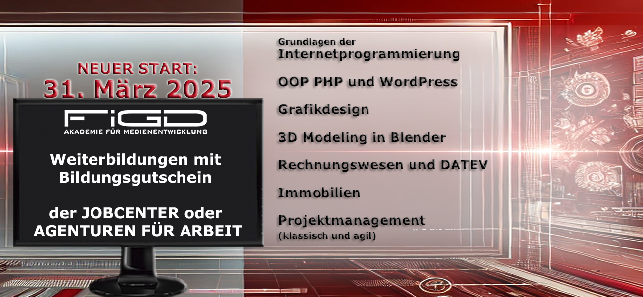 Umschulung und Weiterbildung Start 2025 FiGD