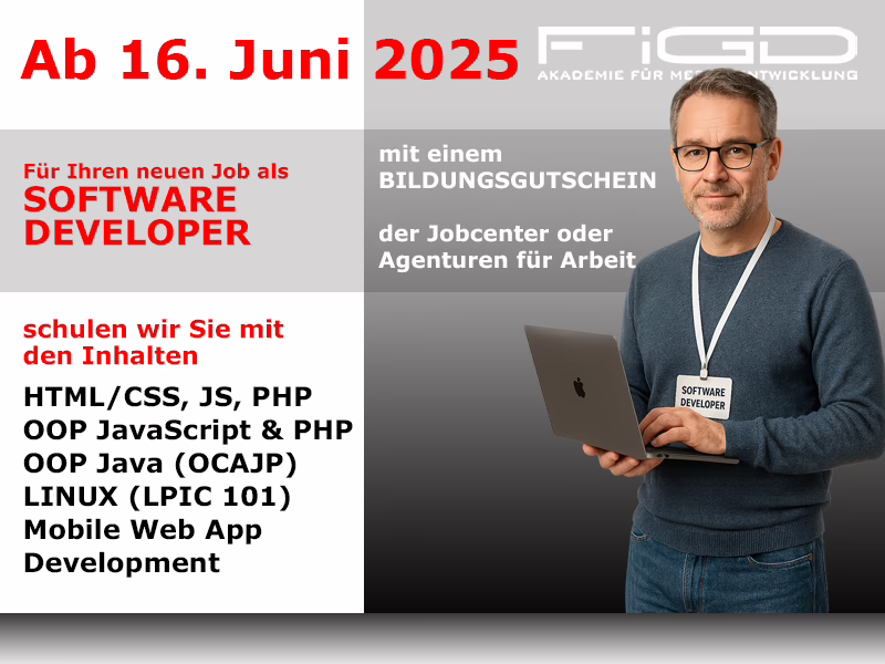 Software Developer 1 Weiterbildung Software Developer – Start 16. Juni 2025