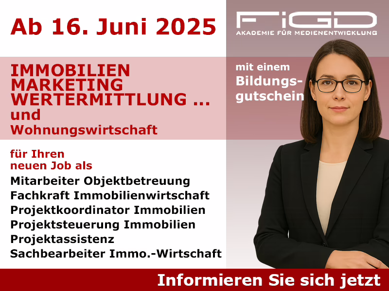 Marketing, Wertermittlung, Wohnungswirtschaft – Weiterbildung ab Juni 2025