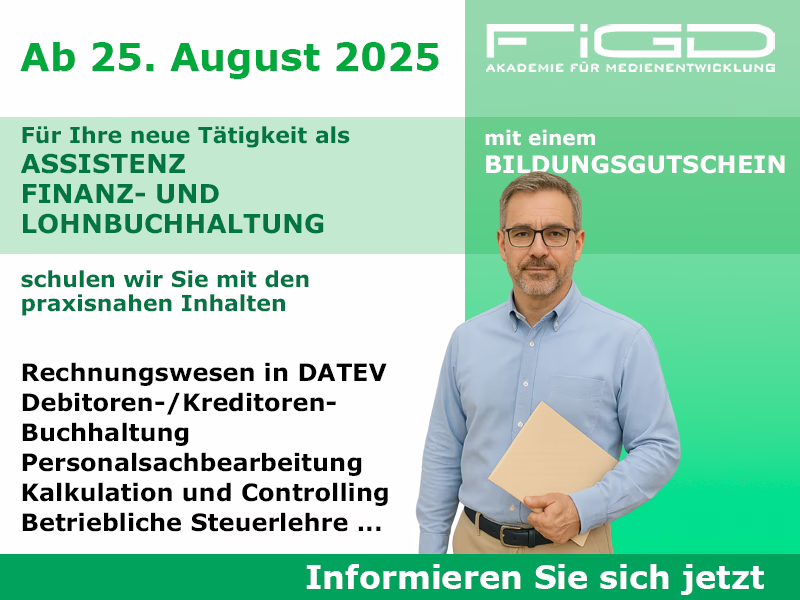 Weiterbildung Finanz- und Lohnbuchhaltung – Start 25. August 2025