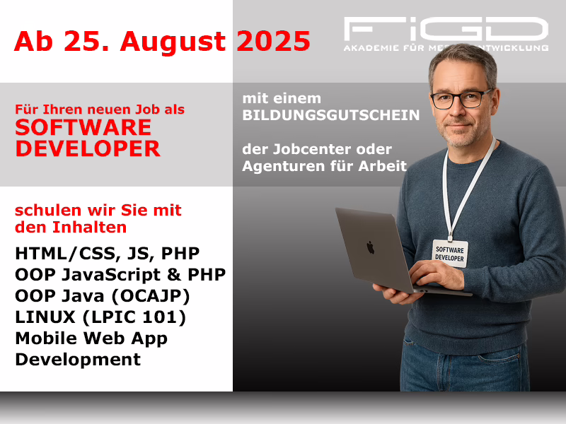 Weiterbildung Software Developer – Start 25. August 2025
