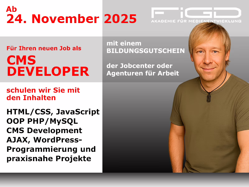 Weiterbildung CMS Developer – Start 24. November 2025