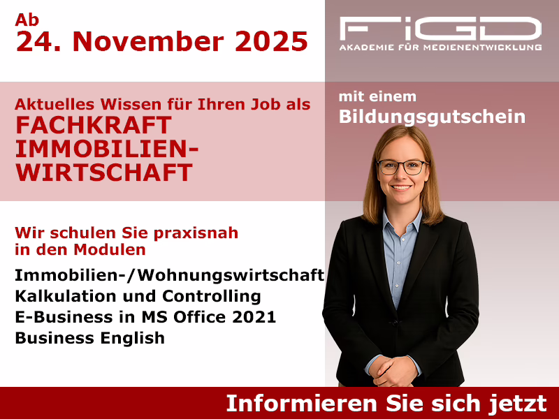 Fachkraft Immobilienwirtschaft 1 Weiterbildung Fachkraft Immobilienwirtschaft – 24. November 2025