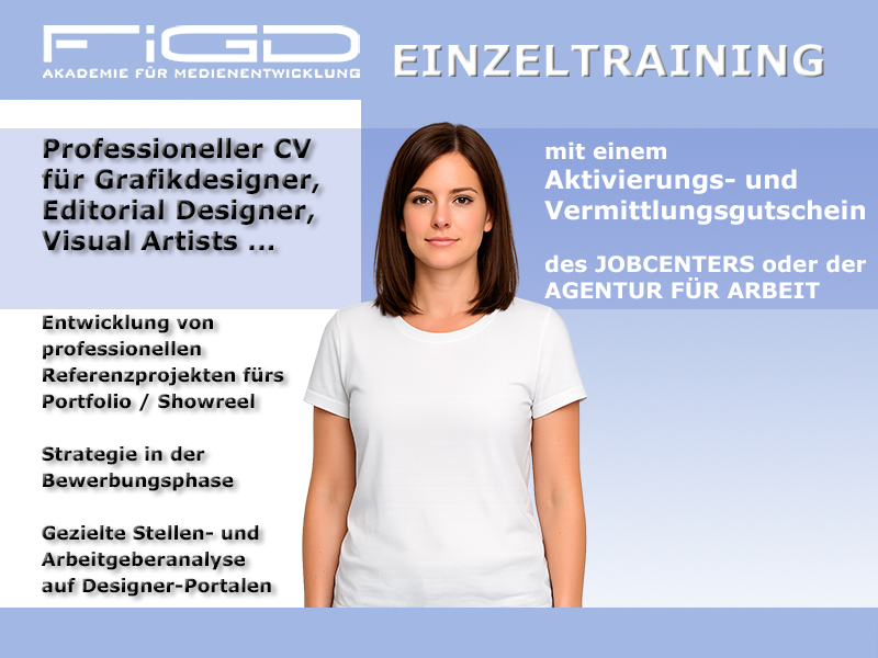 Einzeltraining Designer bei der FiGD Akademie Berlin